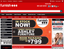 Tablet Screenshot of furnish123clarksville.com